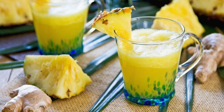 Smoothie de ananas pentru pierderea în greutate